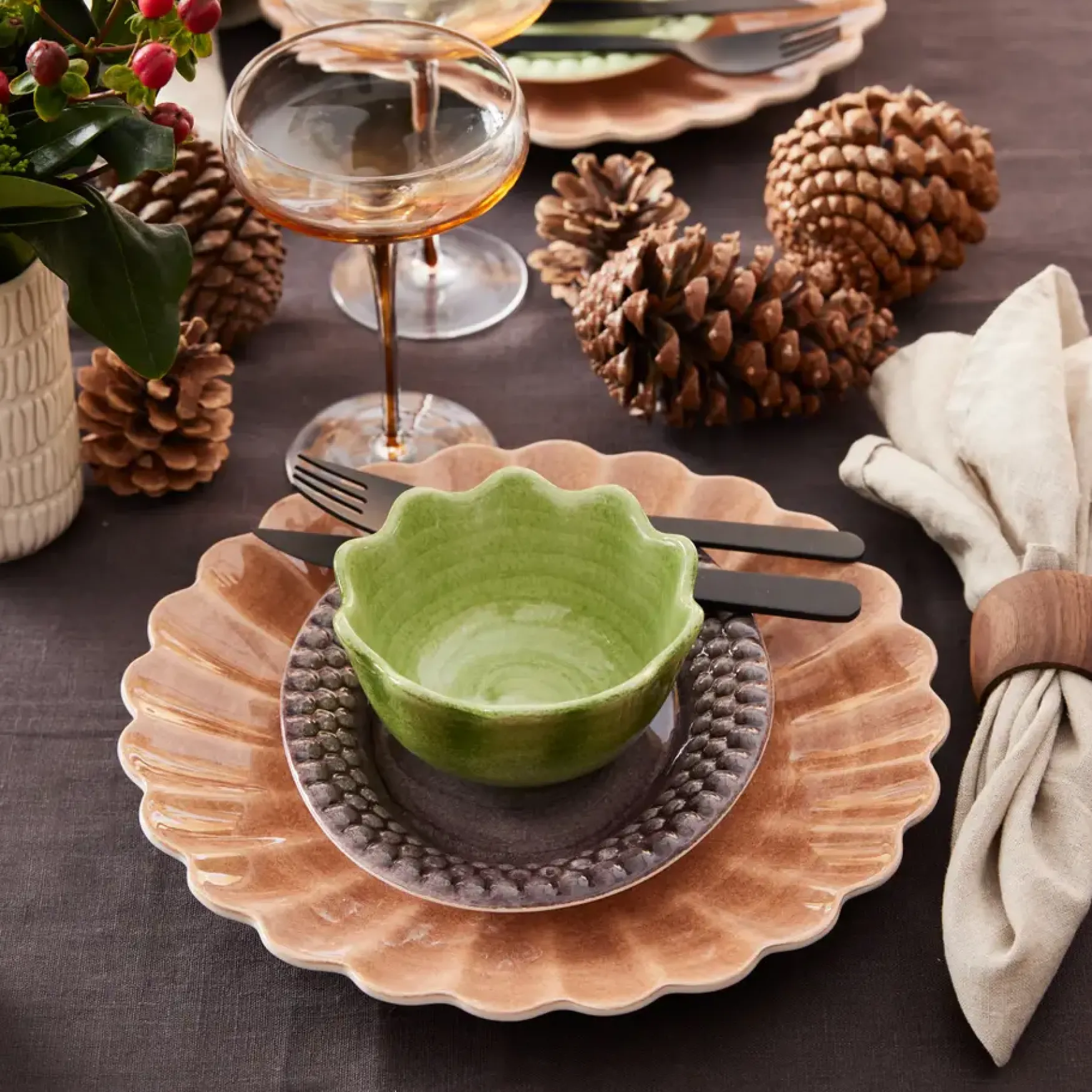 New Mateus Collection Oyster bowl 13cm, green