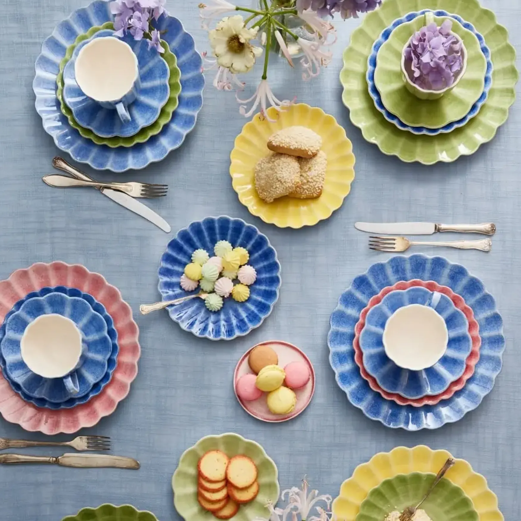 Fashion Mateus Collection Oyster cup & saucer 17,5cm, light blue