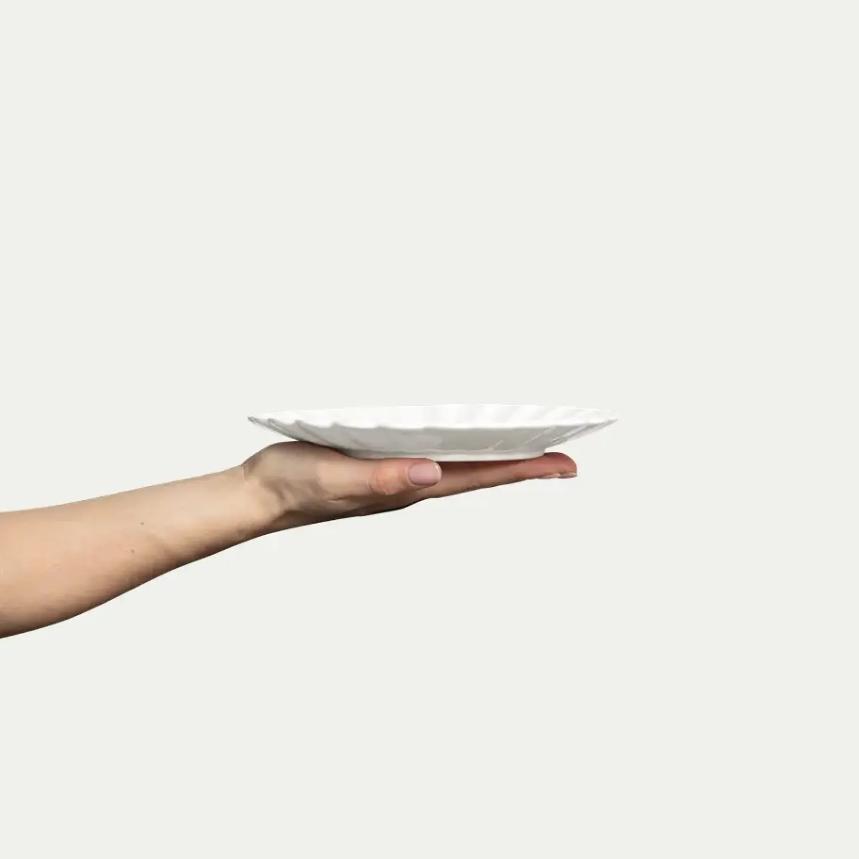 Hot Mateus Collection Oyster plate 20cm, white