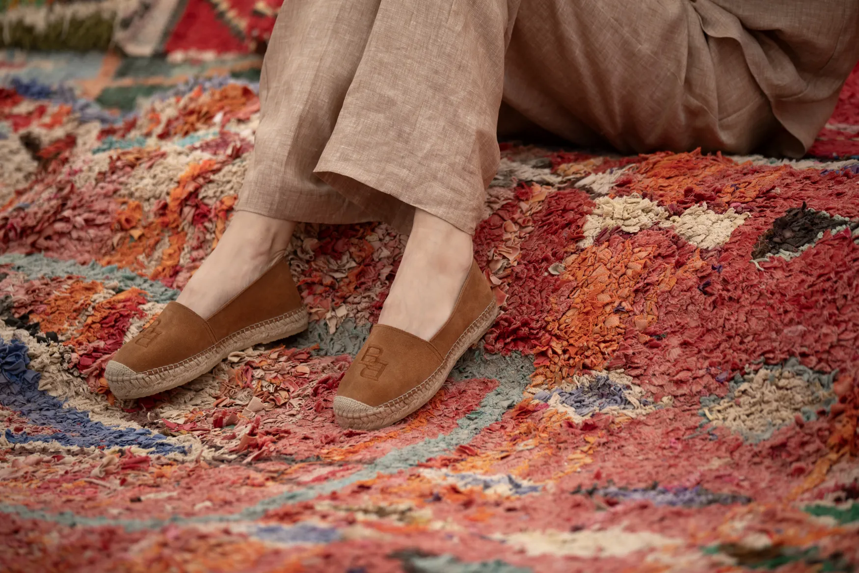 Online Balmuir Palma suede espadrillos, desert sand