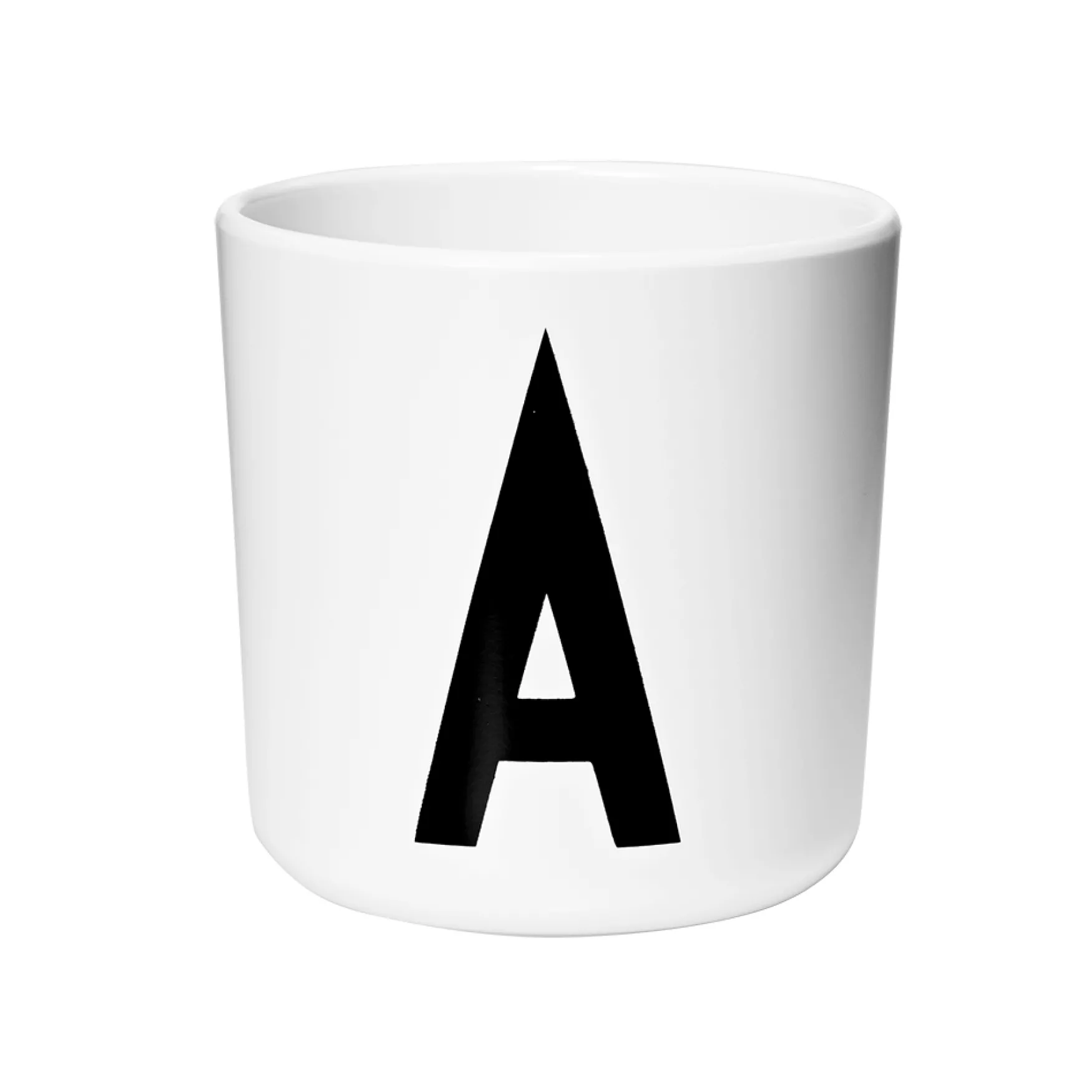 Clearance Design Letters Personal eco cup (A-Z), white