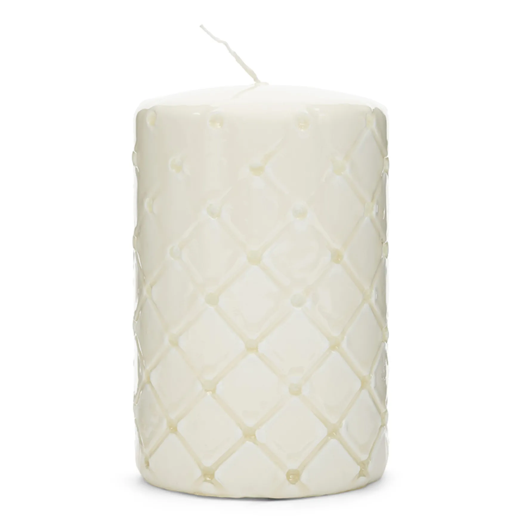 Discount Rivièra Maison Pillar candle padded 9,5x15, white