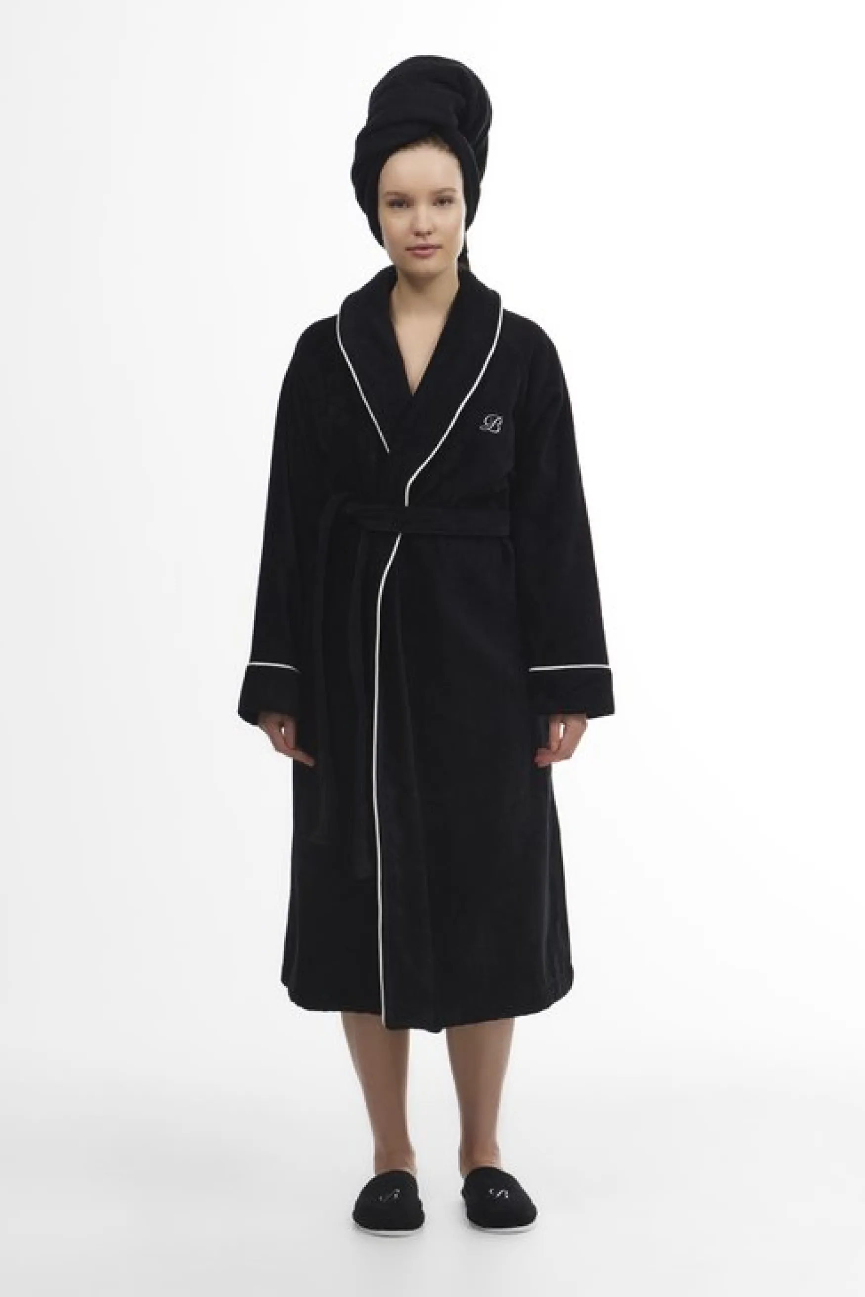 Clearance Balmuir Portofino robe, black