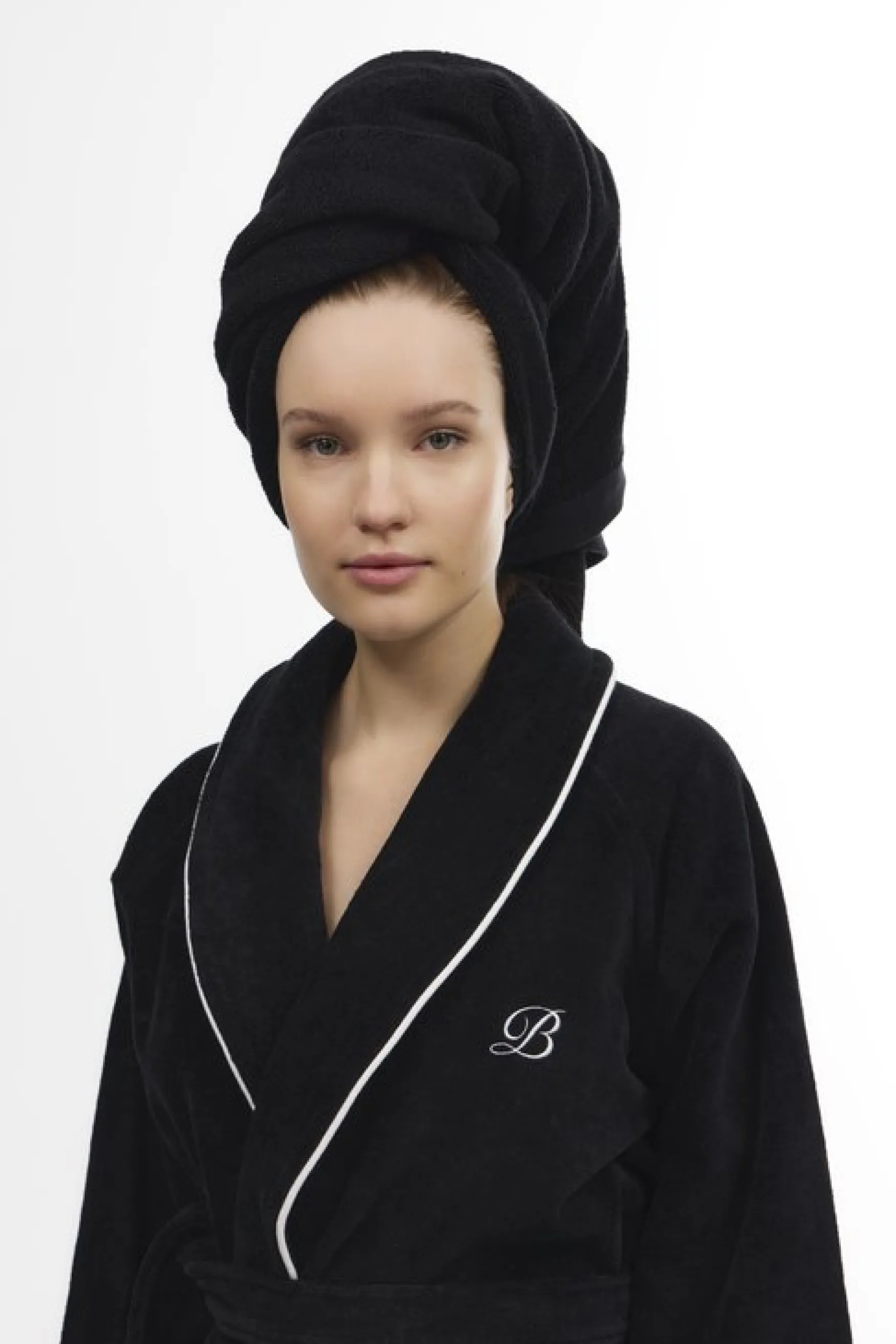 Clearance Balmuir Portofino robe, black