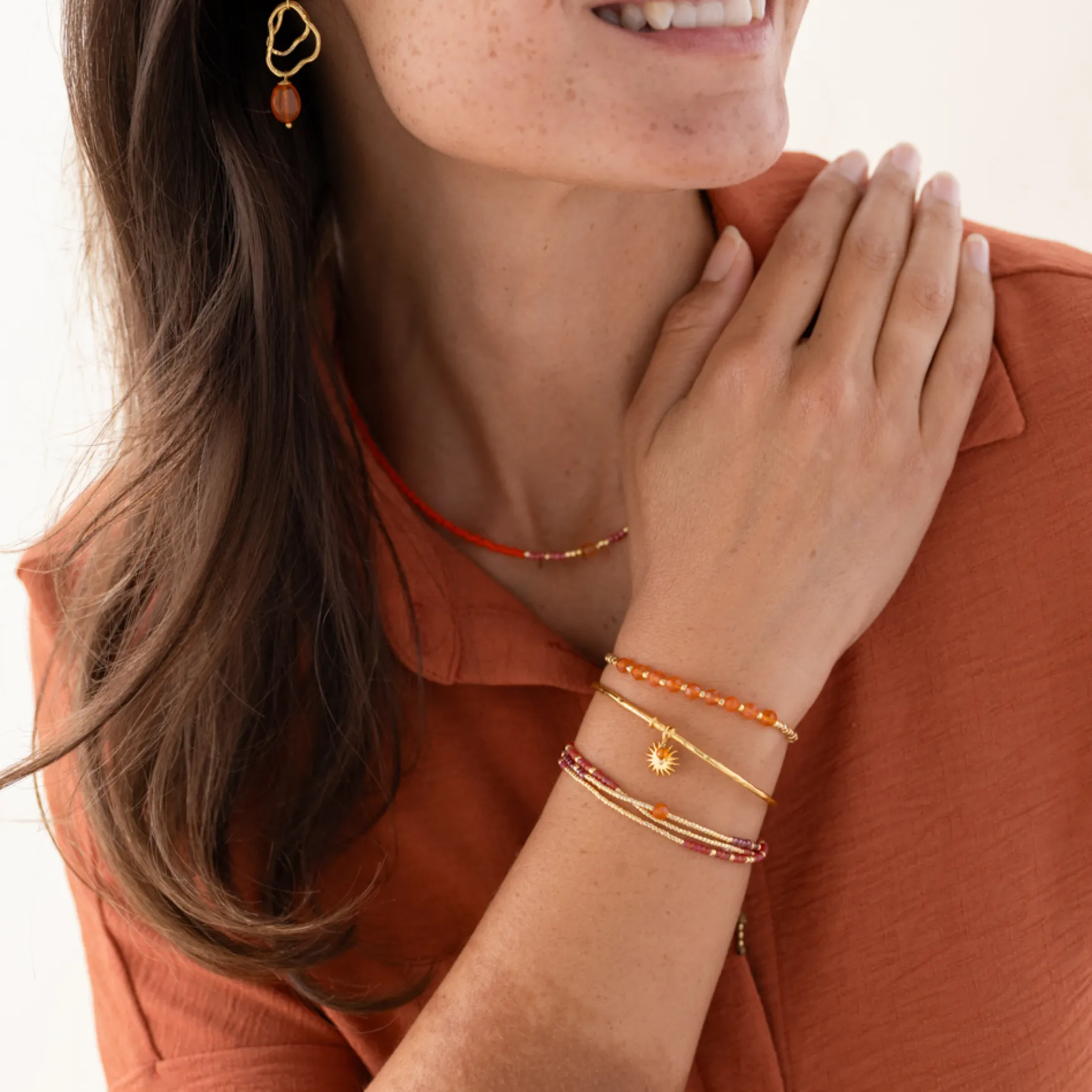 Discount A Beautiful Story Proud carnelian bracelet