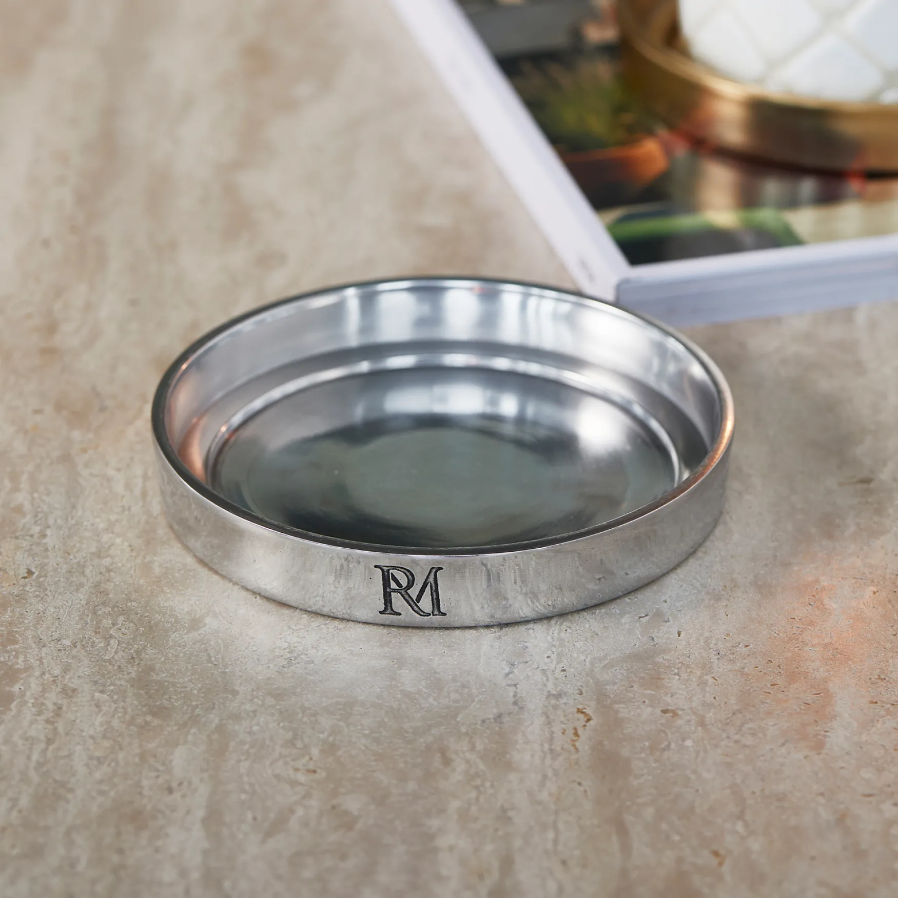 Hot Rivièra Maison RM Maxime candle platter L, silver