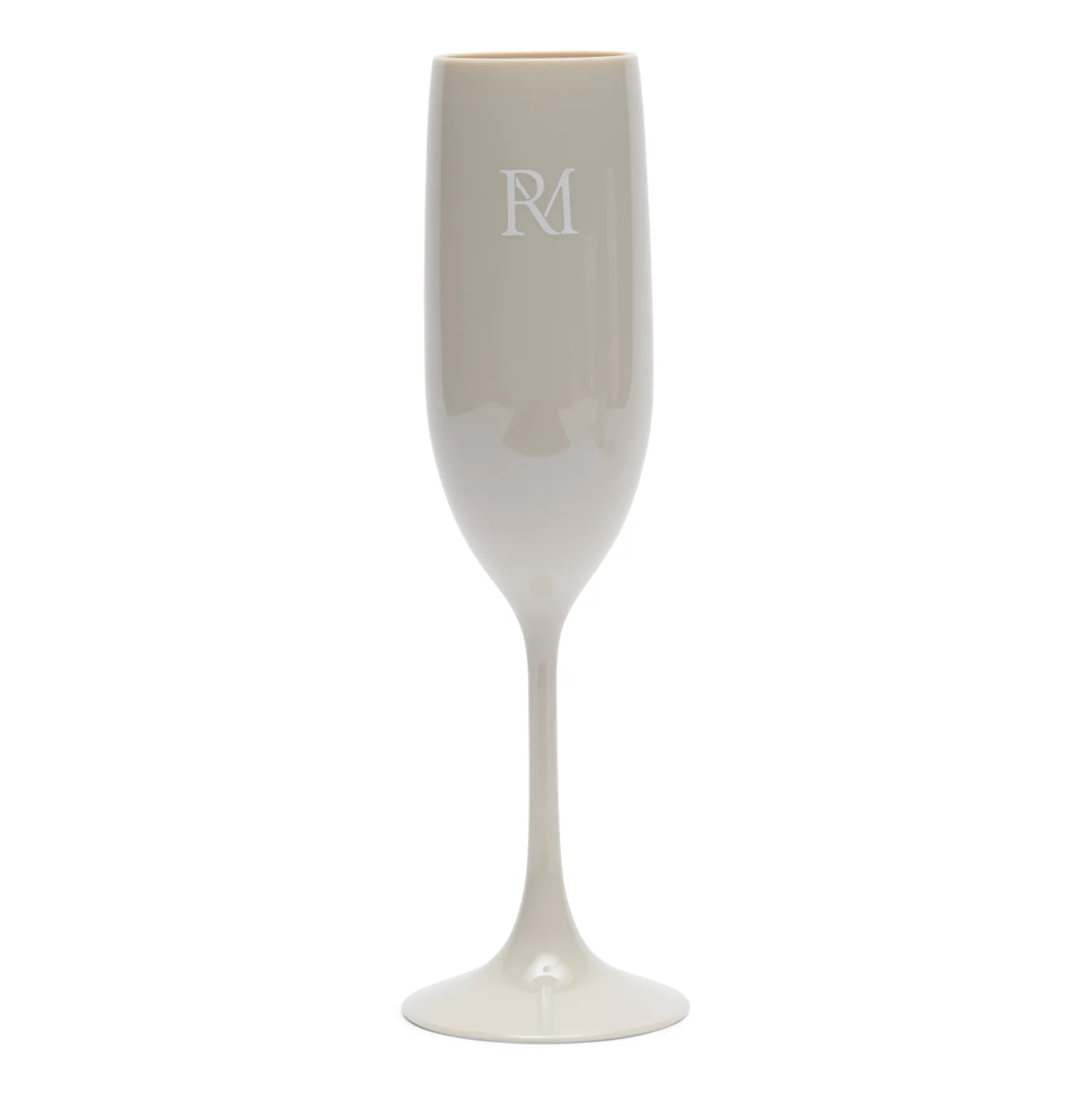 New Rivièra Maison RM monogram outdoor bubbles glass, flax