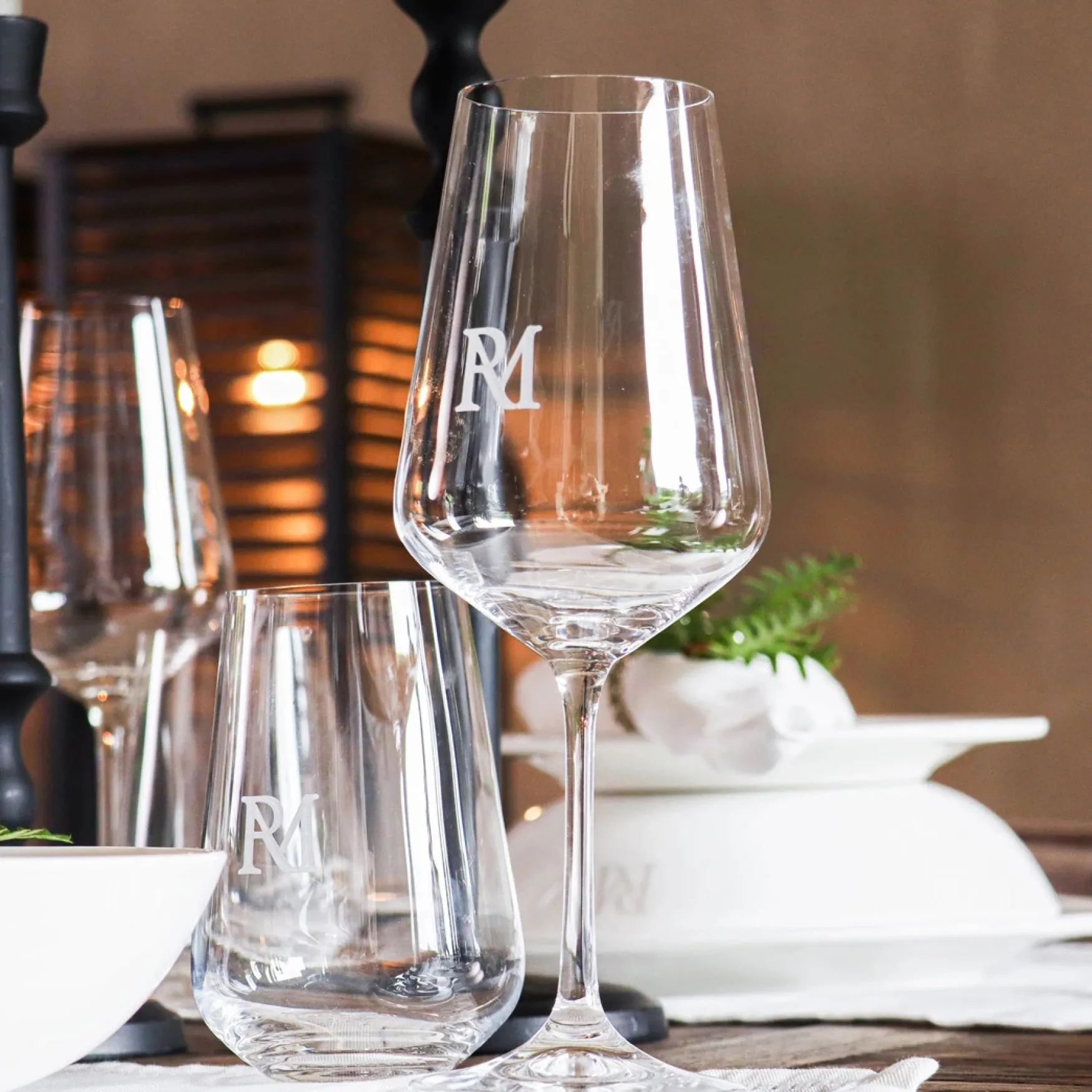 Best Rivièra Maison RM monogram red wine glass