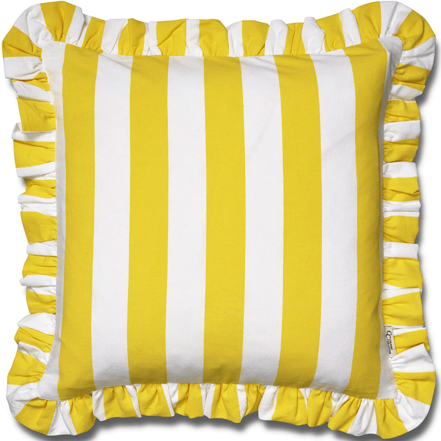 Fashion Classic Collection Ruffle stripes 50x50, yellow