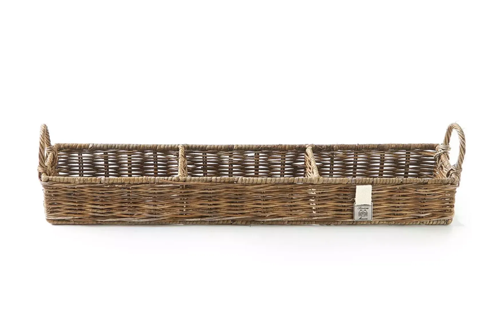Outlet Rivièra Maison Rustic rattan rectangular basket