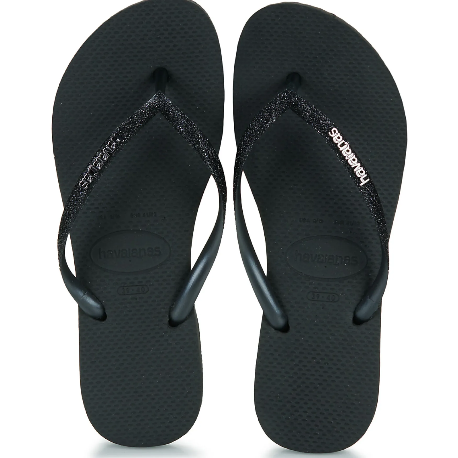 Discount Havaianas Slim glitter II, black/black