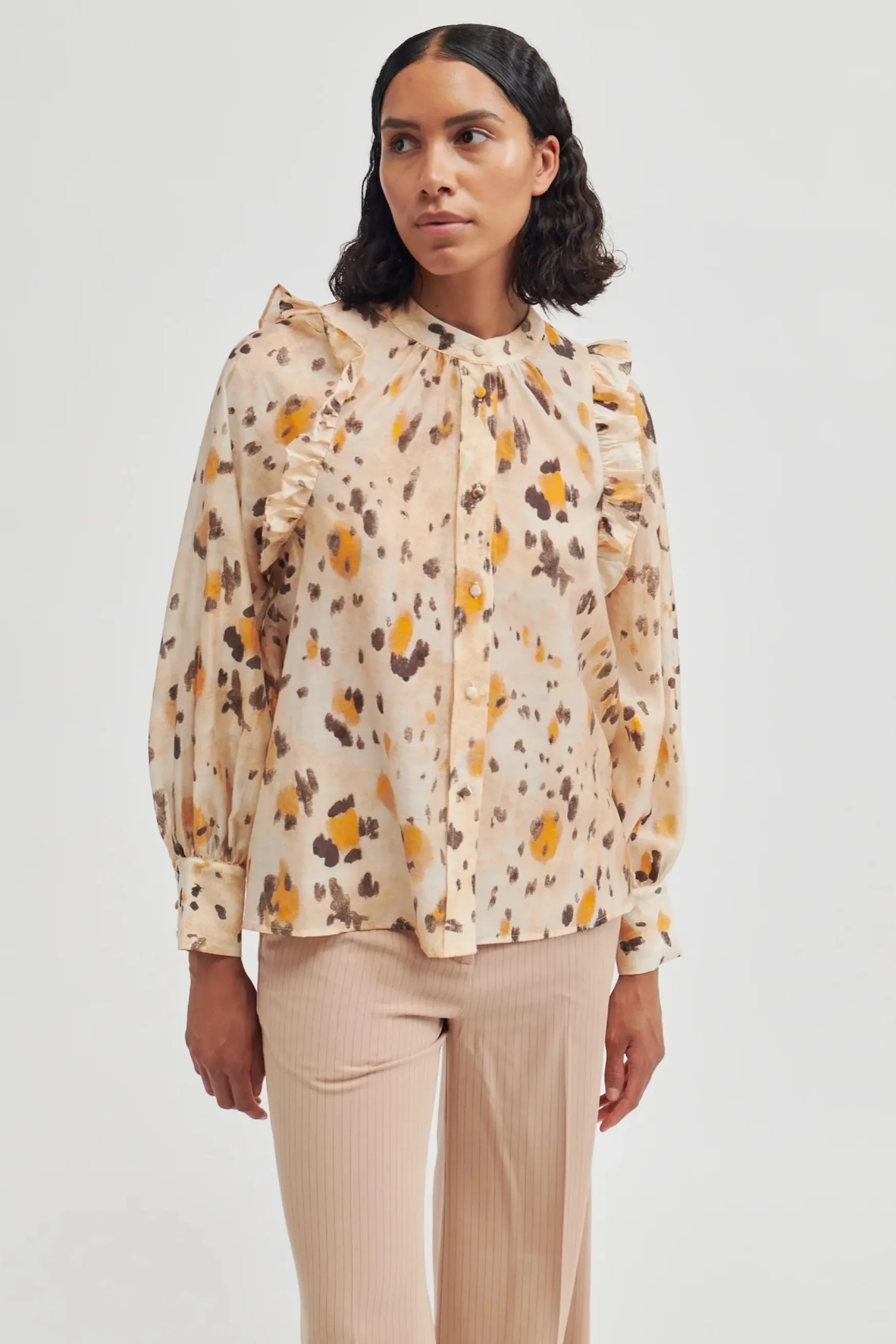 Fashion Second Female Sonar shirt, bleached apricot