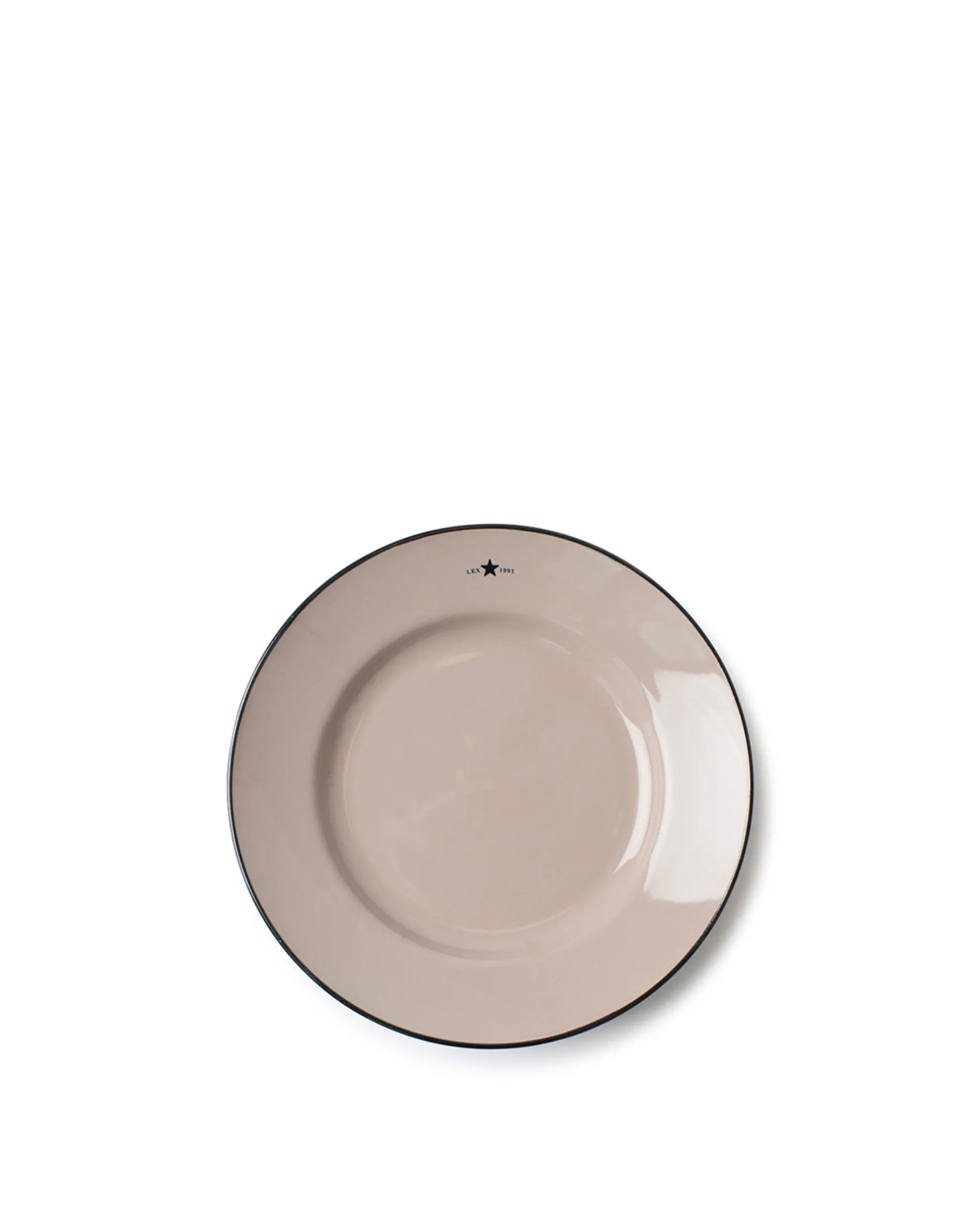 Outlet Lexington Company Stoneware dessert plate, beige/dark blue