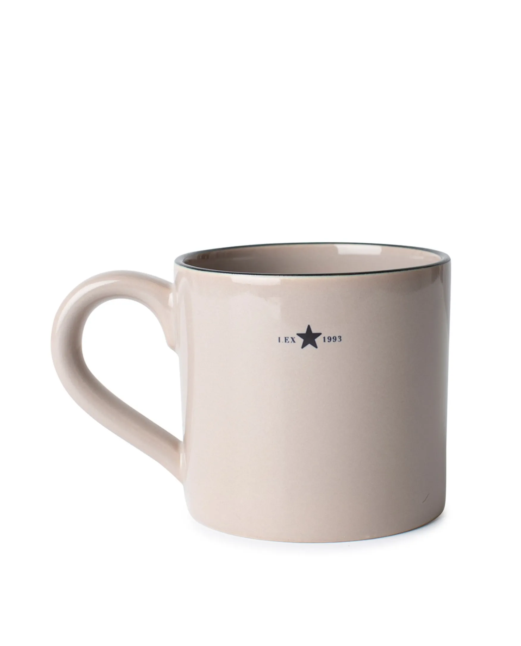 Outlet Lexington Company Stoneware mug, beige/dark blue