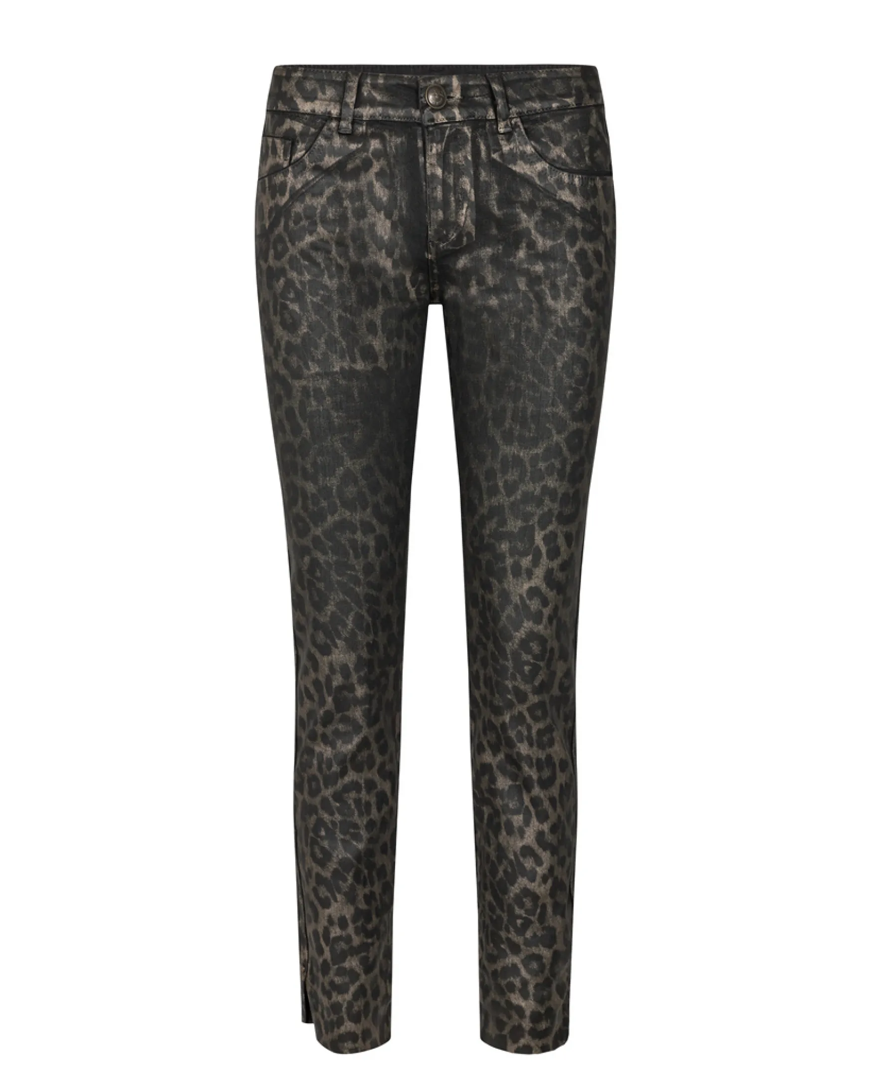 New Mos Mosh Sumner animal coated jeans ankle, gold