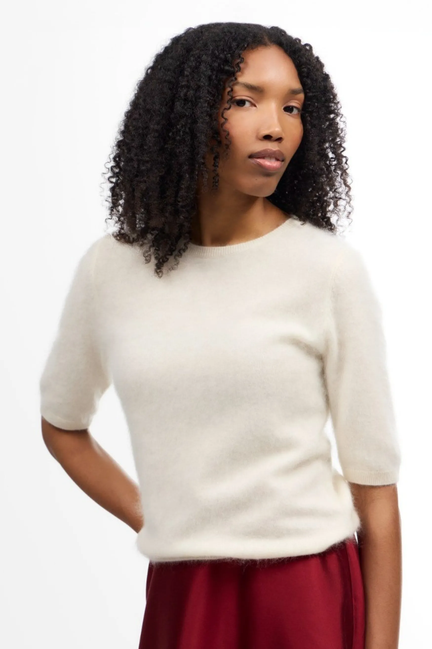 Online Balmuir Tilda cashmere sweater, ivory
