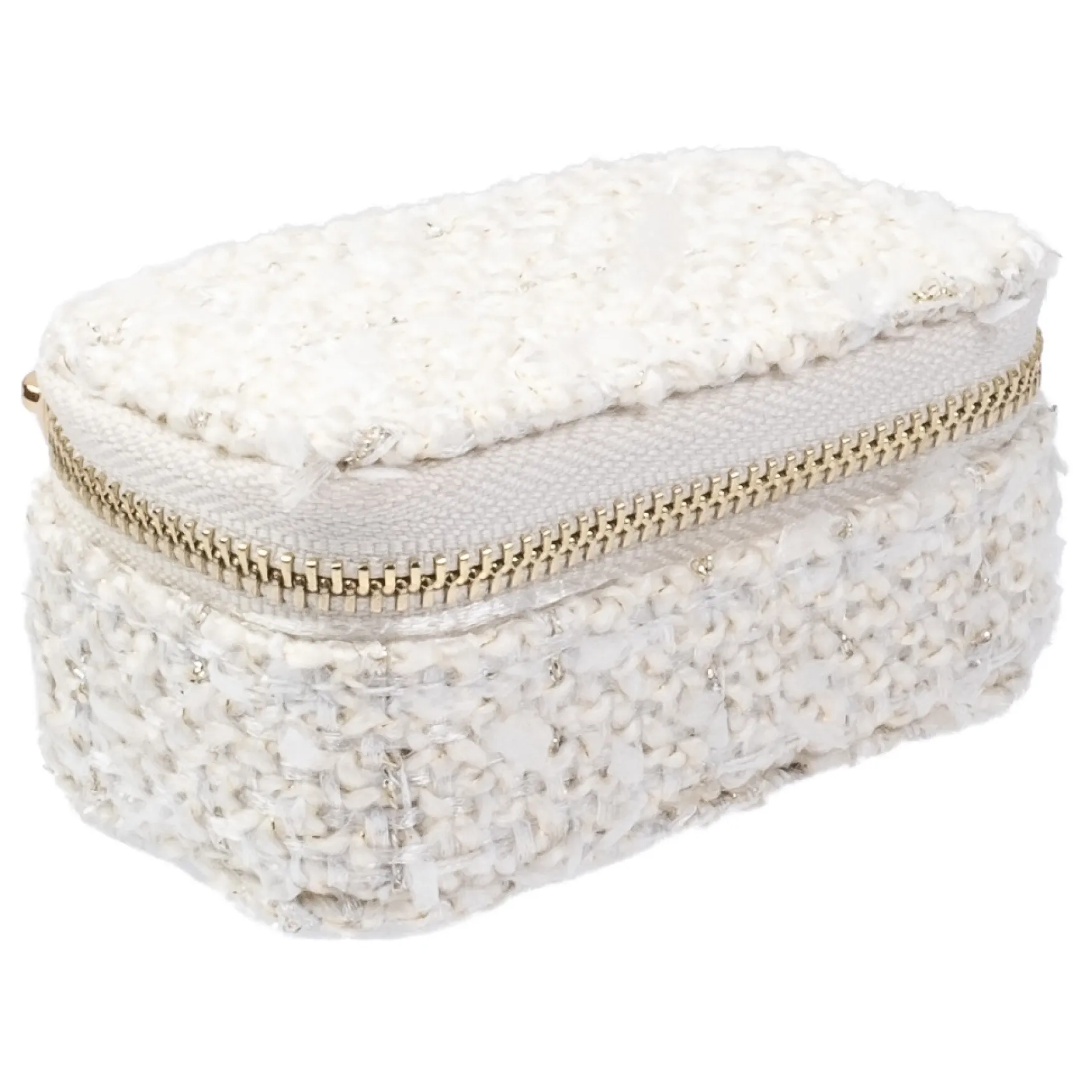 Hot DARK department Tweed jewellery box micro, vanilla