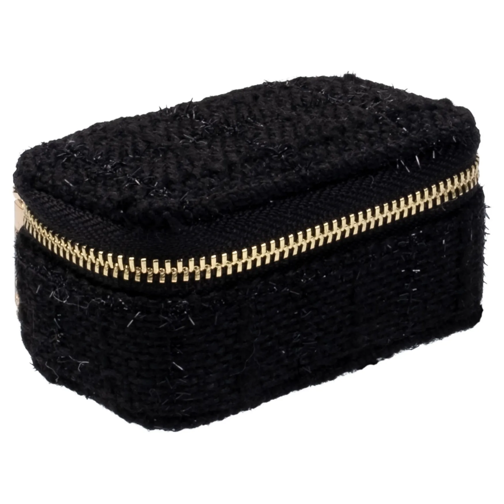Clearance DARK department Tweed jewellery box micro, black