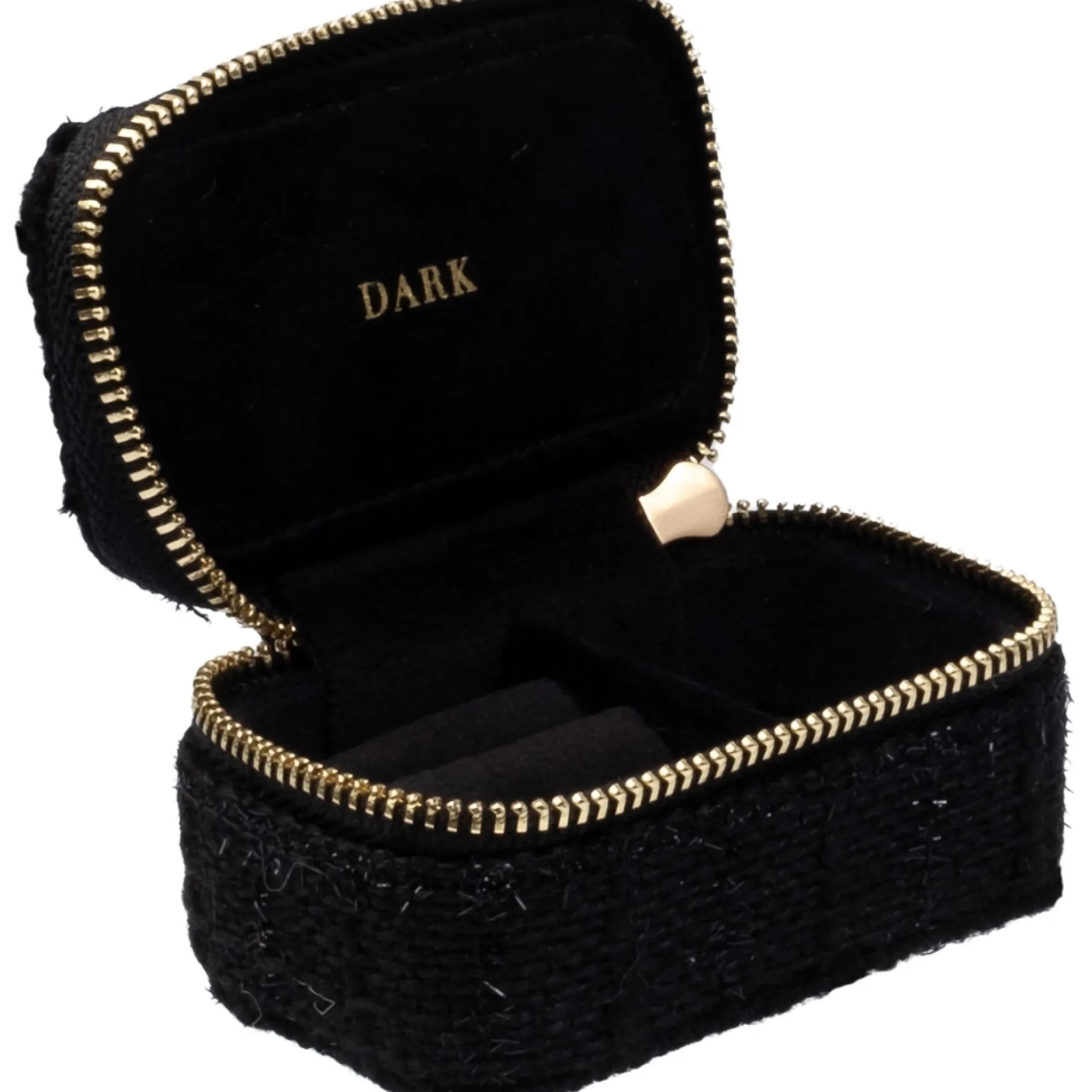 Clearance DARK department Tweed jewellery box micro, black