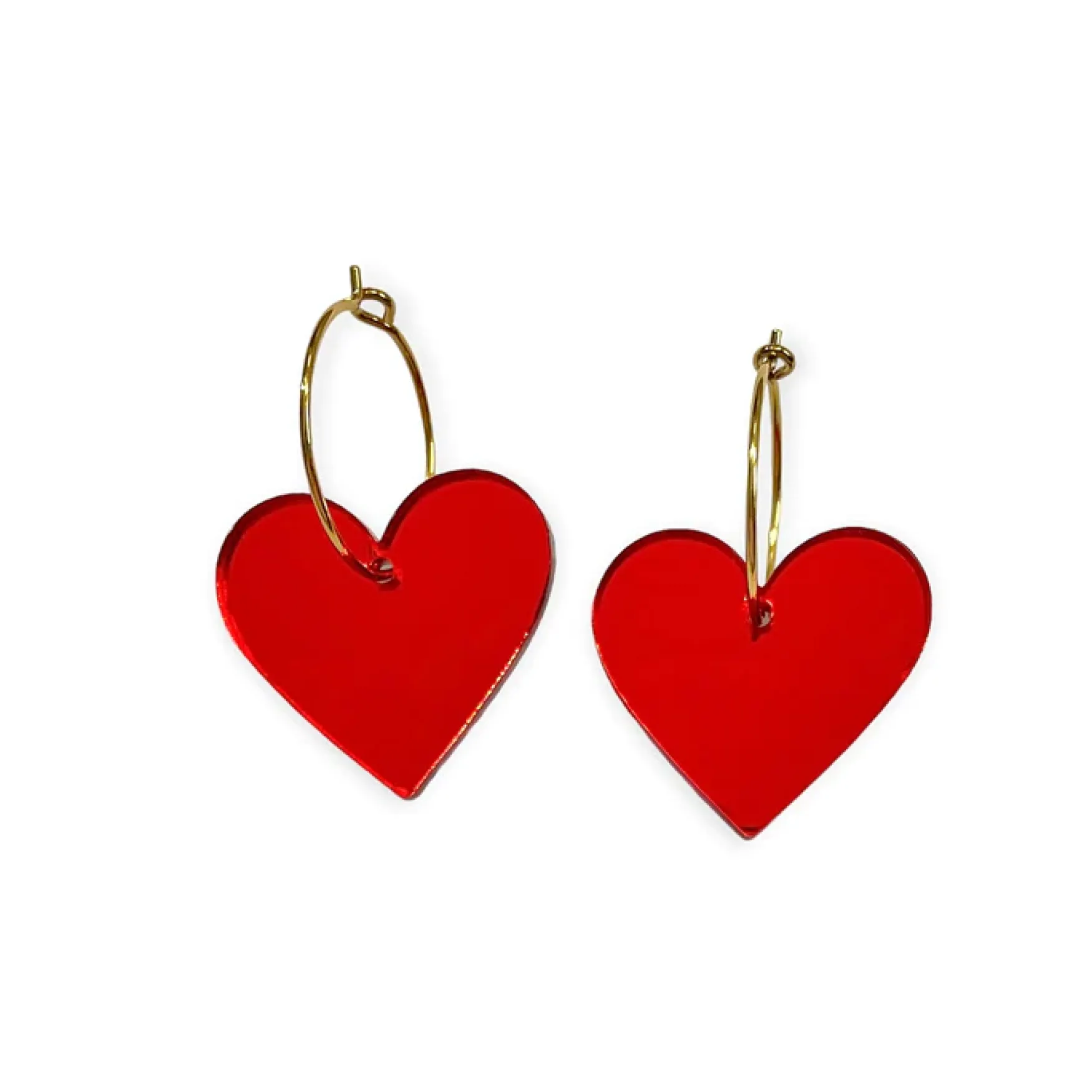 Outlet ByFossdal Two hearts, red