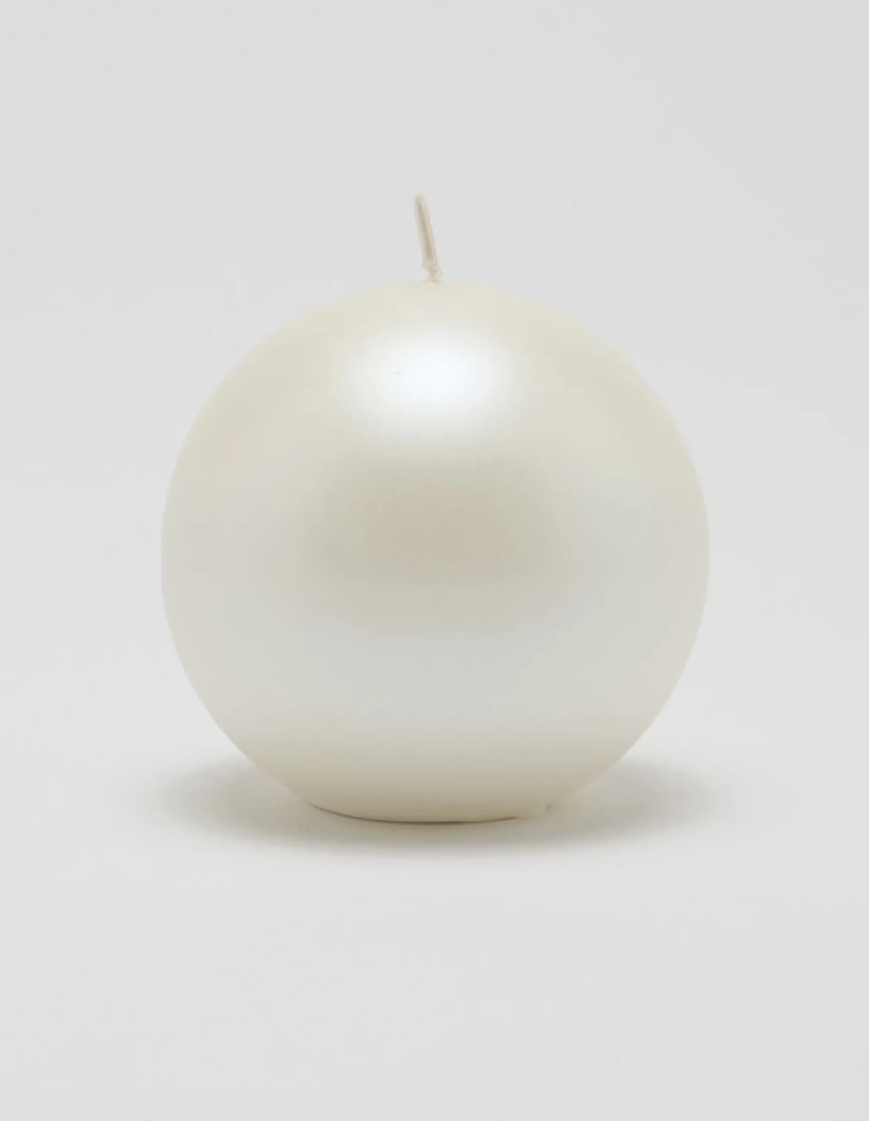 Best Balmuir Velvet ball candle 12cm, pearl