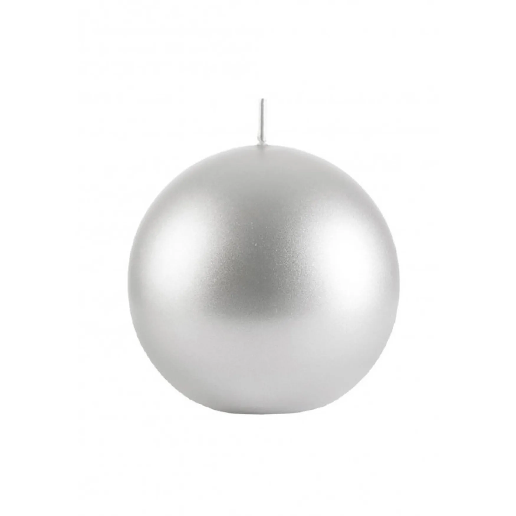 Sale Balmuir Velvet ball candle 10cm, silver