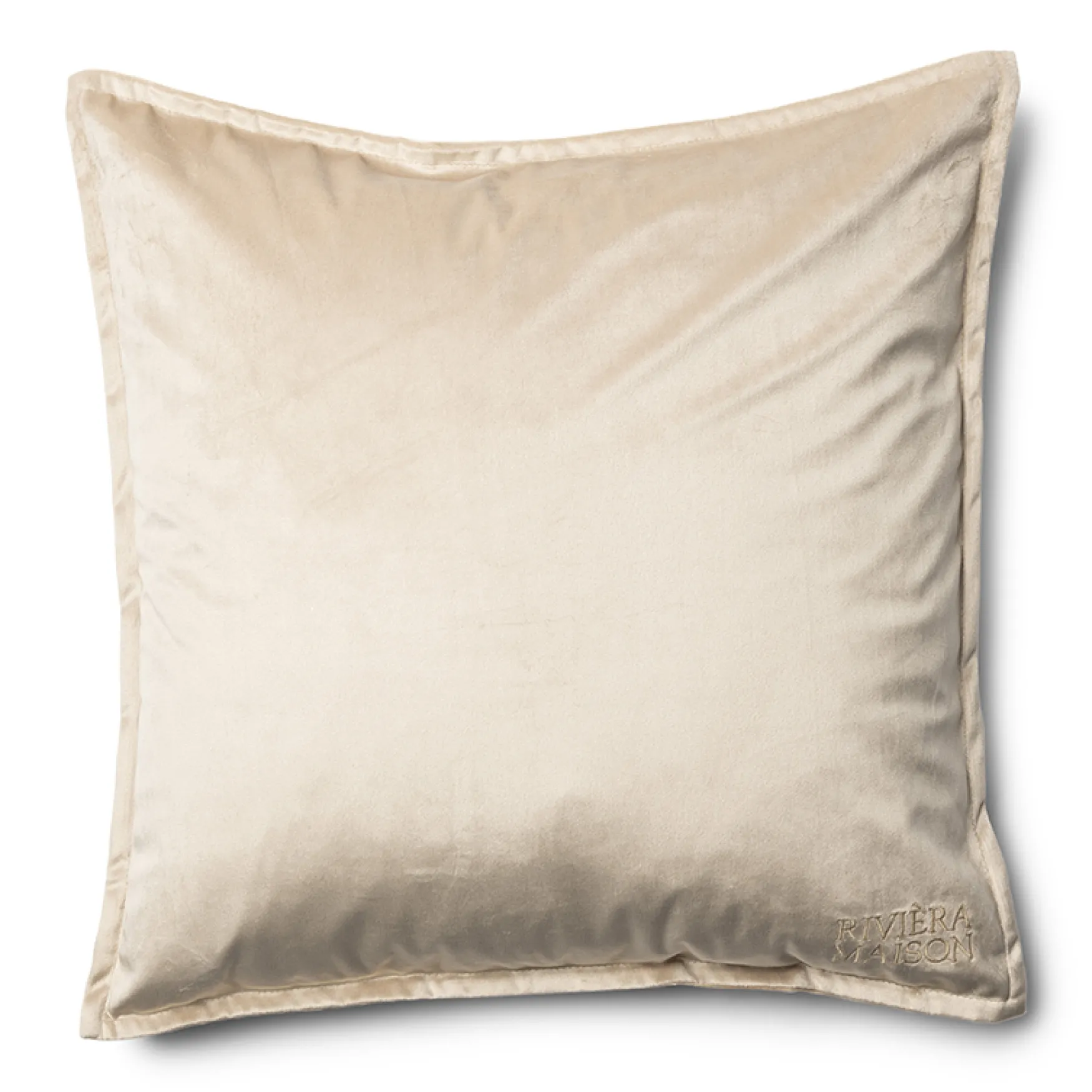 Fashion Rivièra Maison Velvet pillow cover 50x50, flax