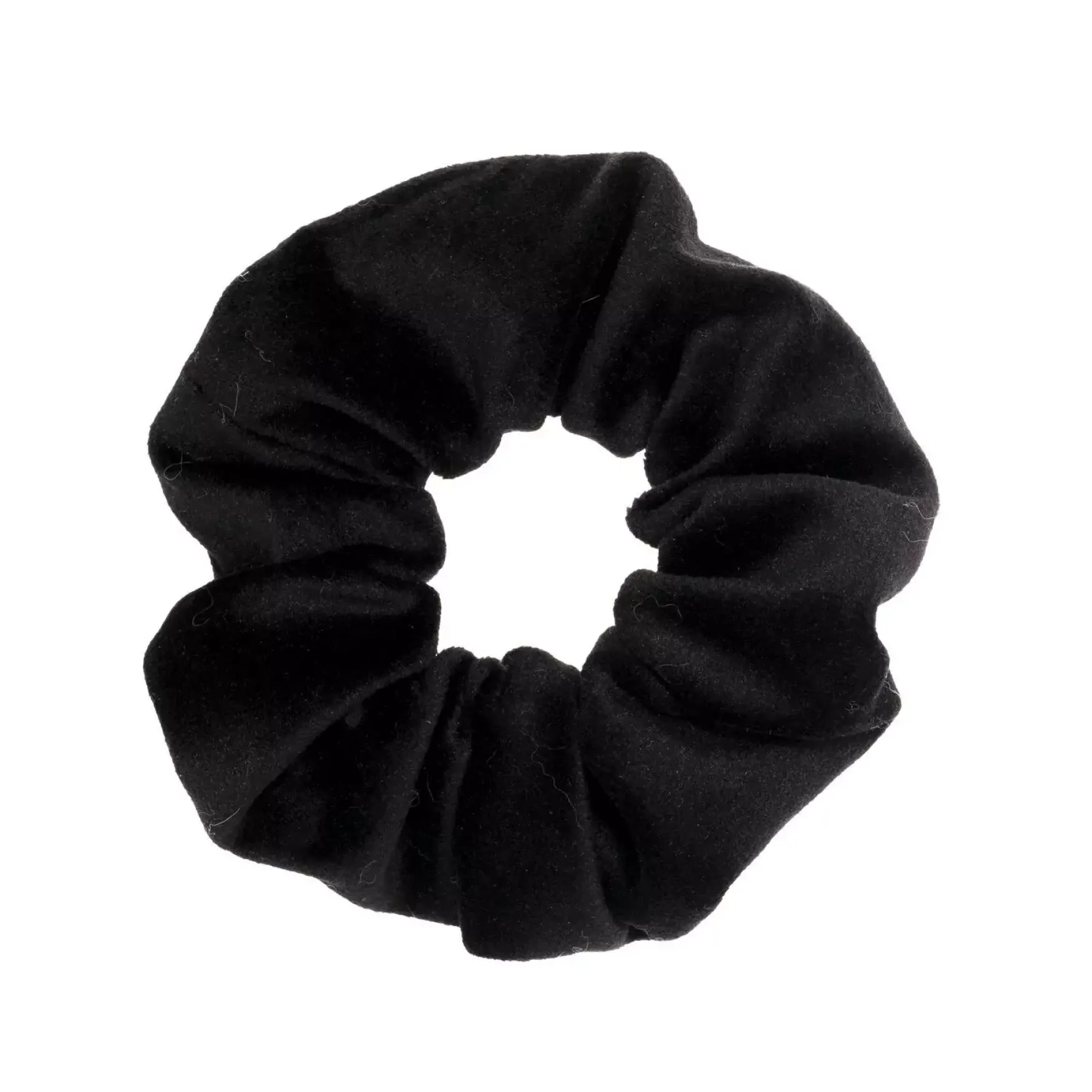Best DARK department Velvet plain scrunchie, black
