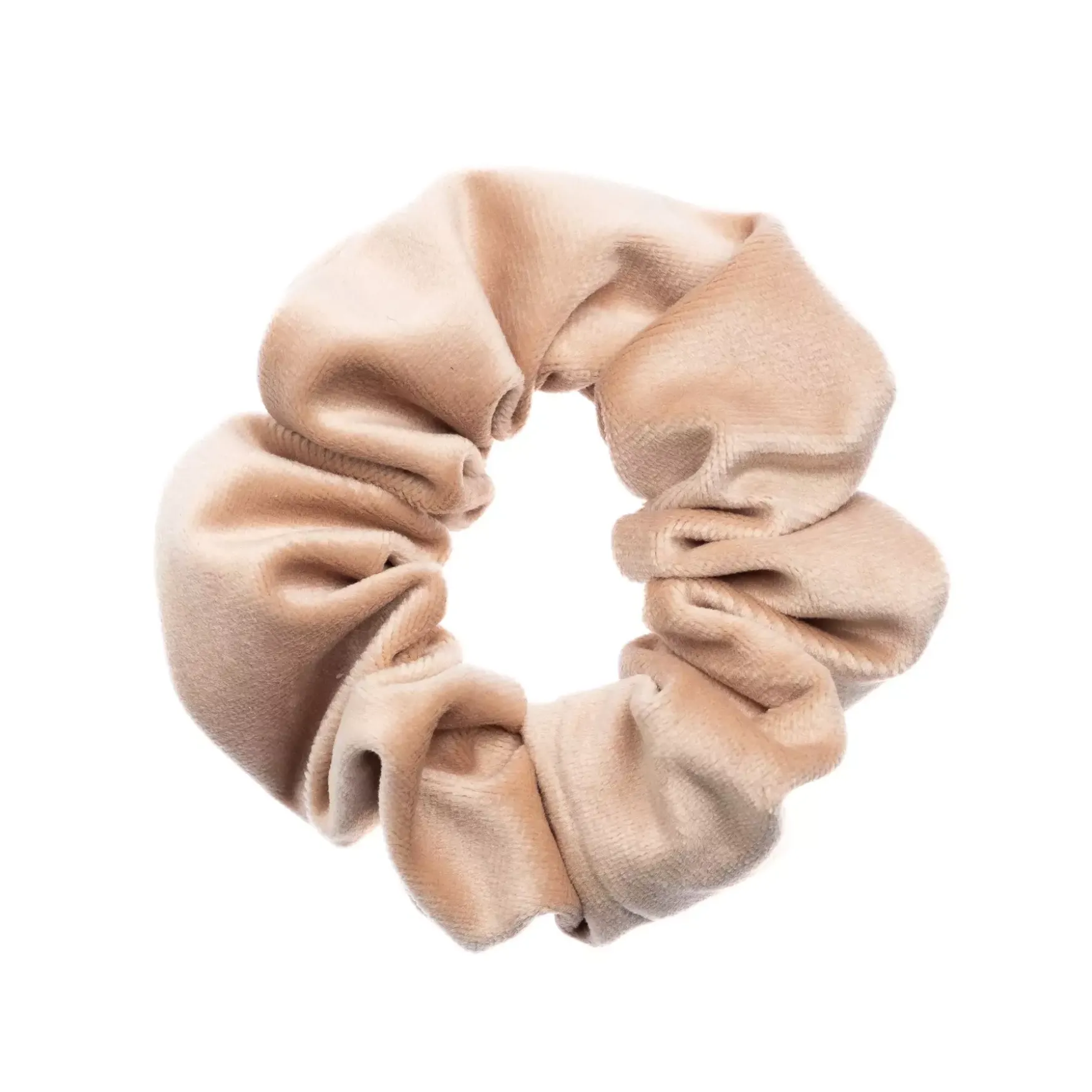 Discount DARK department Velvet plain scrunchie, cool camel
