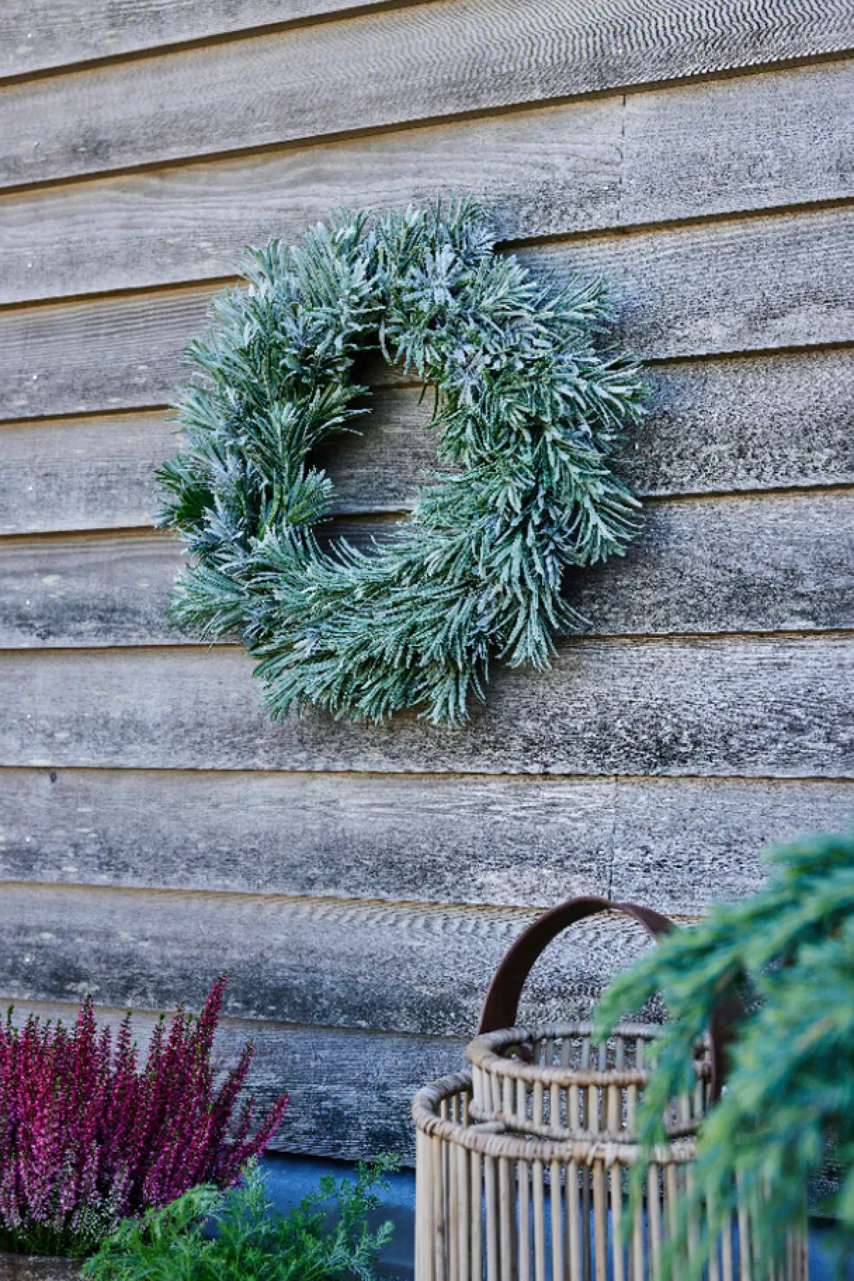 New Lene Bjerre Desing Vintia wreath 40cm, green/off white