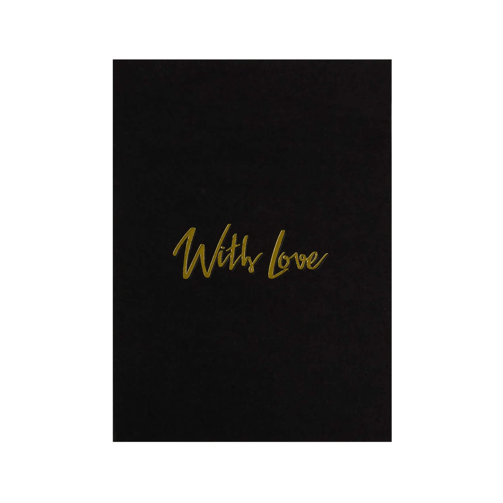 New DARK department With love card, black with gold