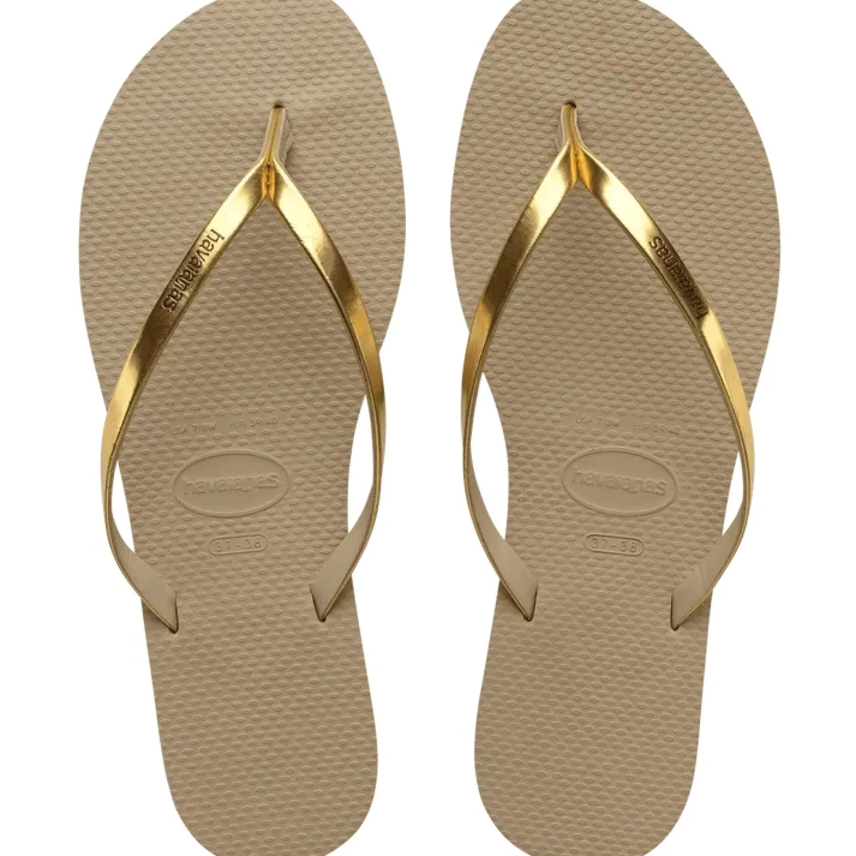 Online Havaianas You Metallic, golden sand