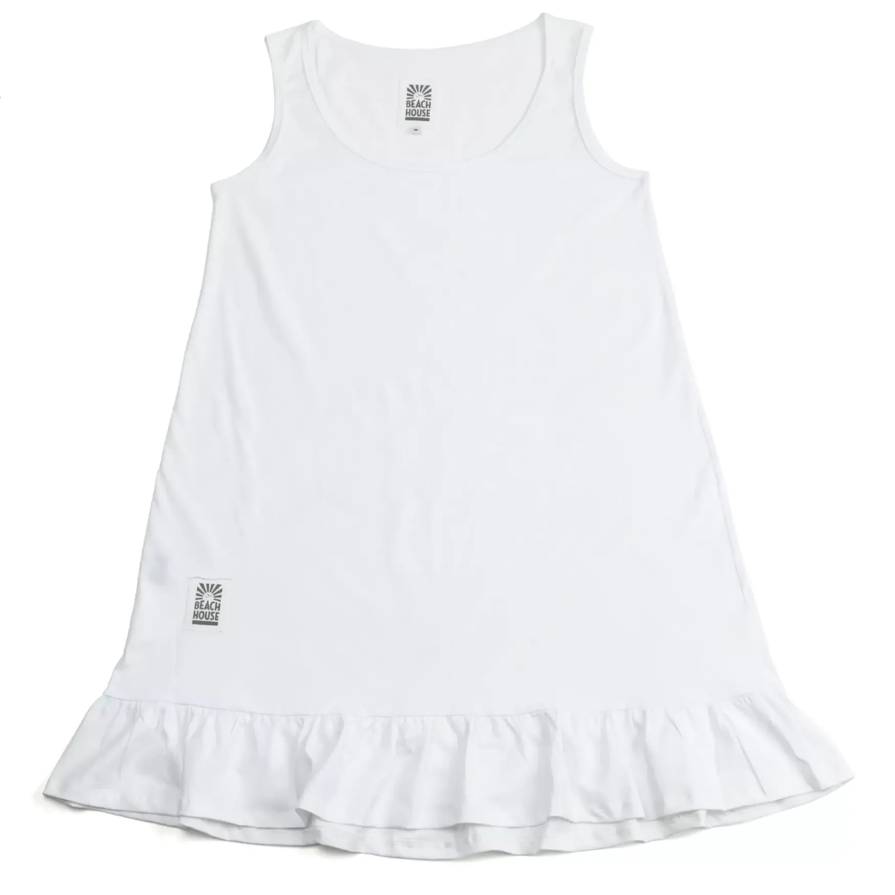 Sale Beach House Yöpaita frill, WHITE