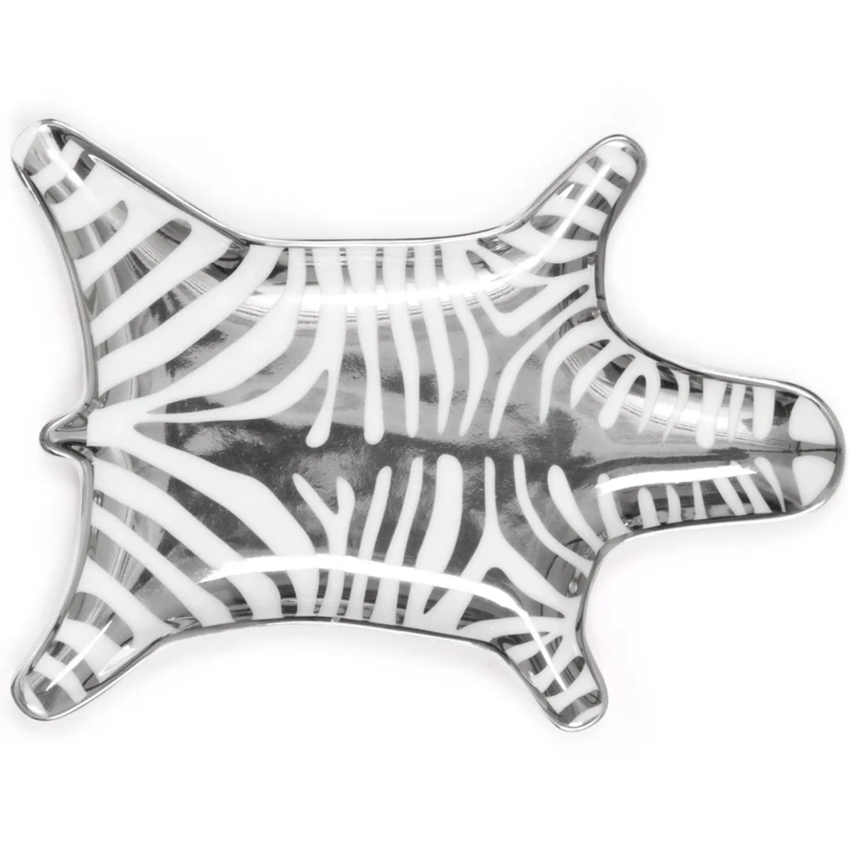 Hot Jonathan Adler Zebra stacking dish, silver