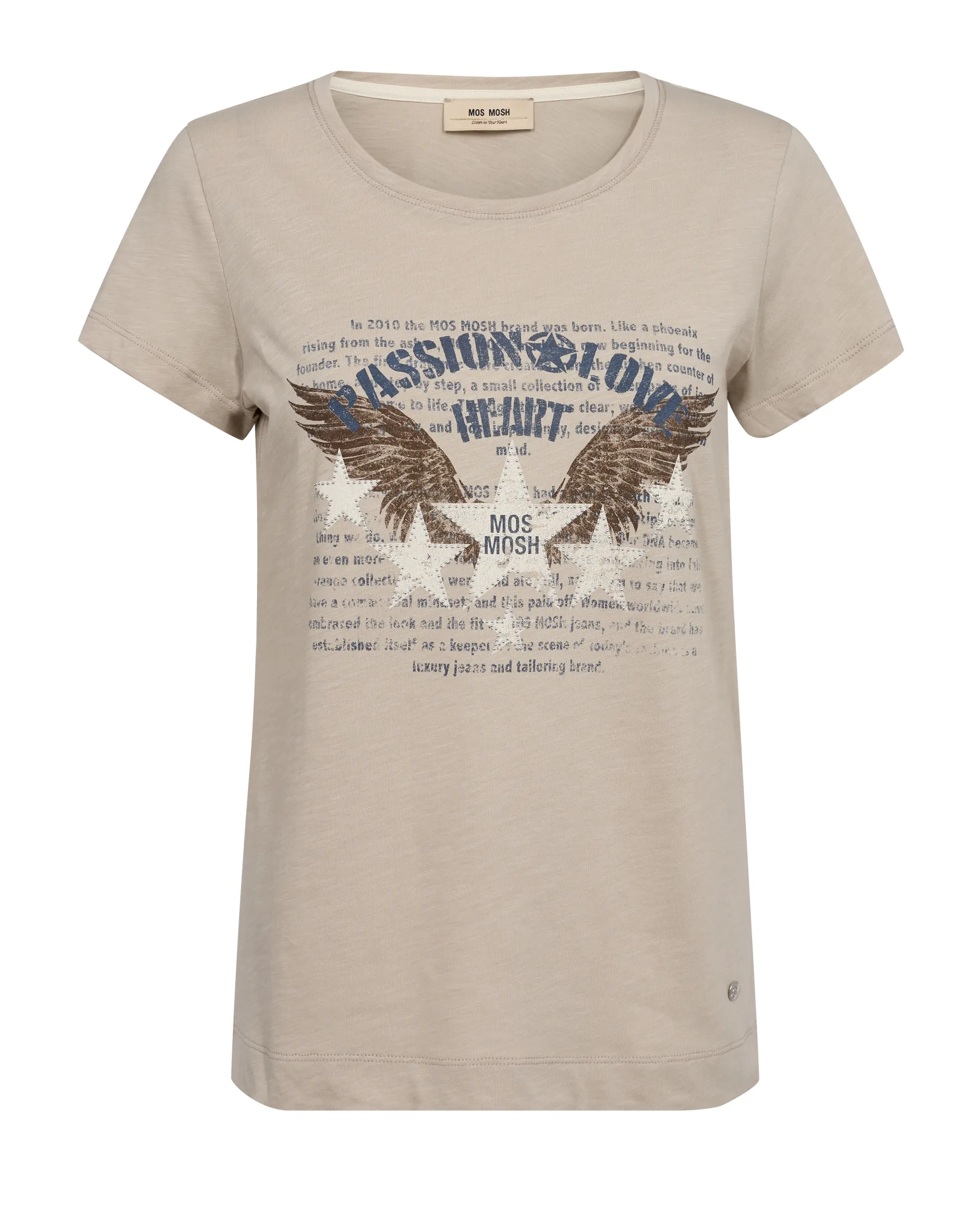 Hot Mos Mosh Zibby tee, feather gray
